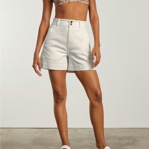 Everlane Way-High Twill Shorts